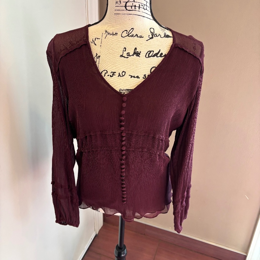 Michael Michael Kors silk overlay boho blouse